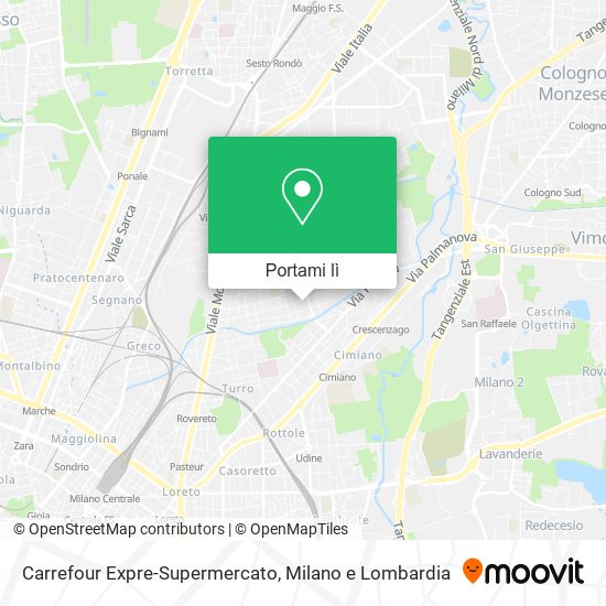 Mappa Carrefour Expre-Supermercato
