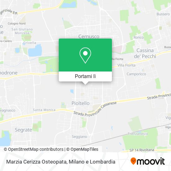 Mappa Marzia Cerizza Osteopata
