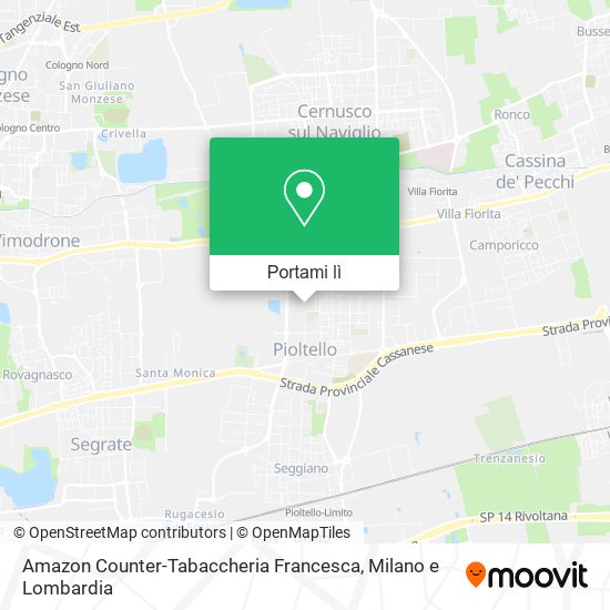 Mappa Amazon Counter-Tabaccheria Francesca