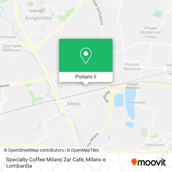 Mappa Specialty Coffee Milano Zar Cafè