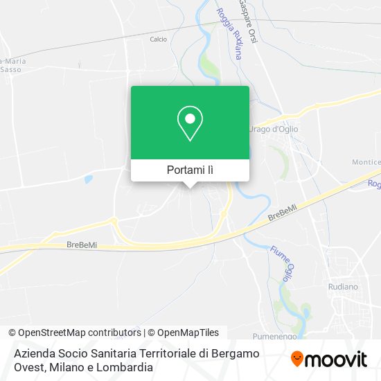 Mappa Azienda Socio Sanitaria Territoriale di Bergamo Ovest