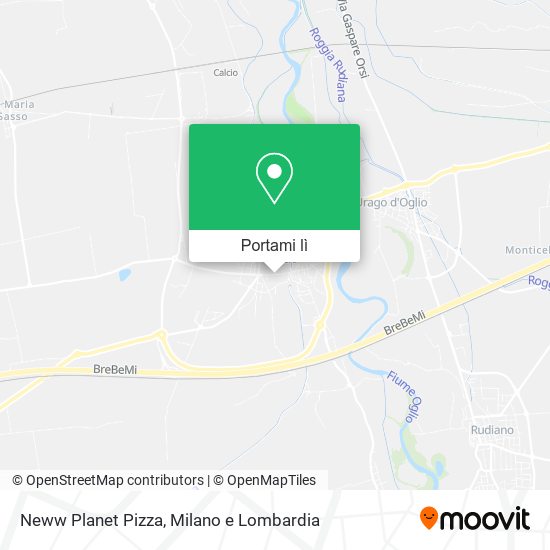 Mappa Neww Planet Pizza