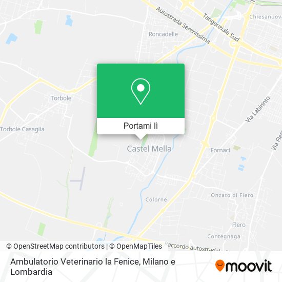 Mappa Ambulatorio Veterinario la Fenice