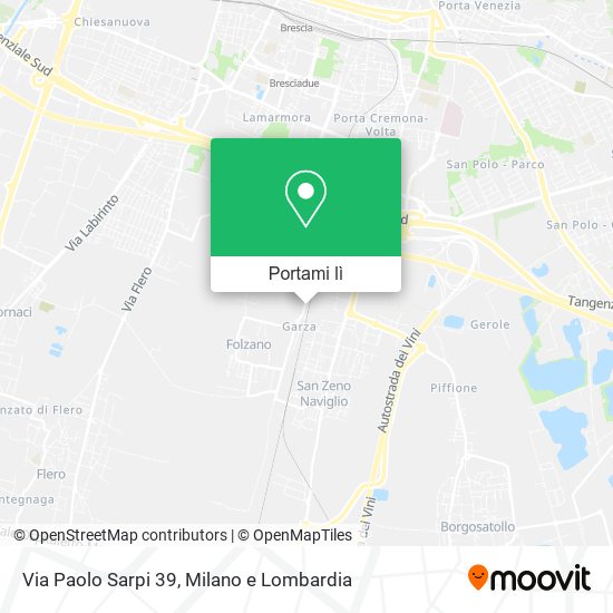 Mappa Via Paolo Sarpi 39