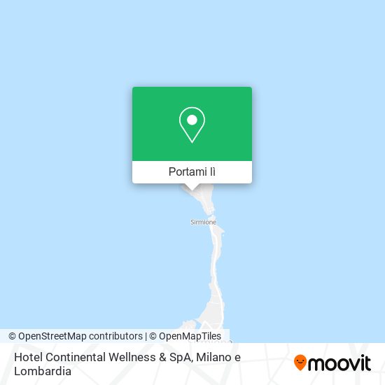 Mappa Hotel Continental Wellness & SpA