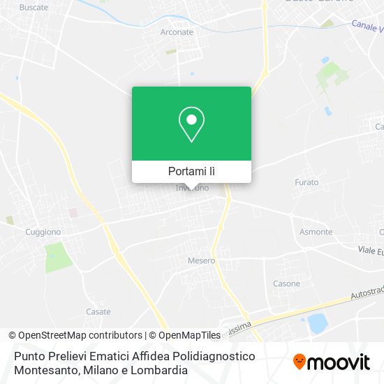 Mappa Punto Prelievi Ematici Affidea Polidiagnostico Montesanto