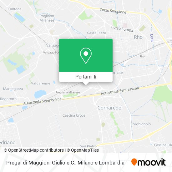 Mappa Pregal di Maggioni Giulio e C.