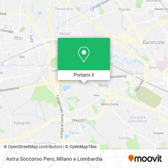 Mappa Astra Soccorso Pero