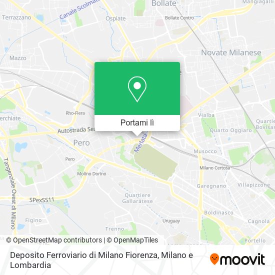 Mappa Deposito Ferroviario di Milano Fiorenza