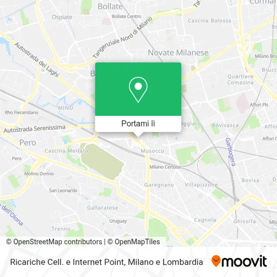 Mappa Ricariche Cell. e Internet Point