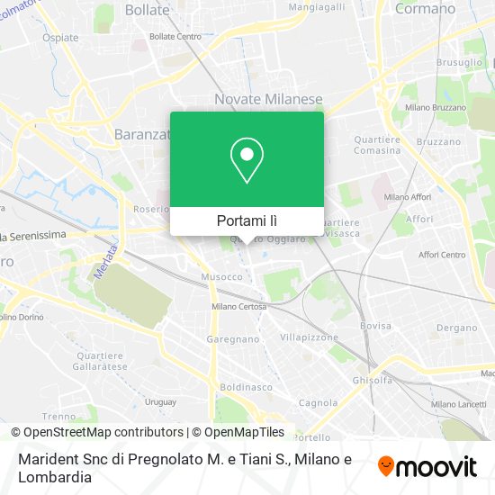 Mappa Marident Snc di Pregnolato M. e Tiani S.