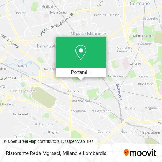 Mappa Ristorante Reda Mgrasci