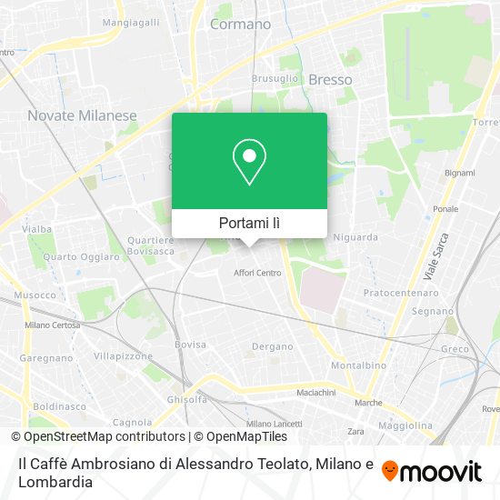 Mappa Il Caffè Ambrosiano di Alessandro Teolato