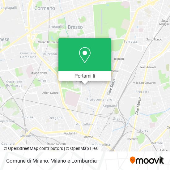 Mappa Comune di Milano