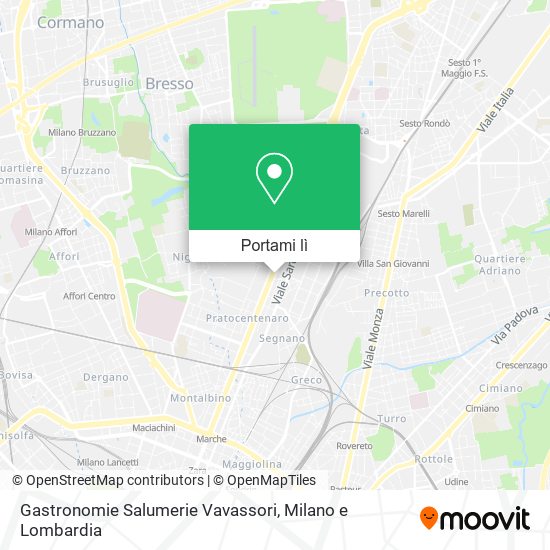 Mappa Gastronomie Salumerie Vavassori