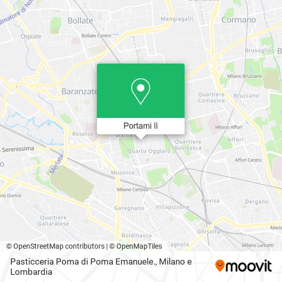 Mappa Pasticceria Poma di Poma Emanuele.