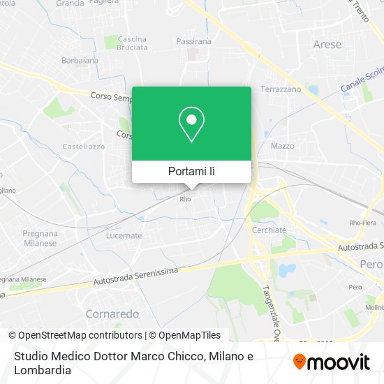 Mappa Studio Medico Dottor Marco Chicco