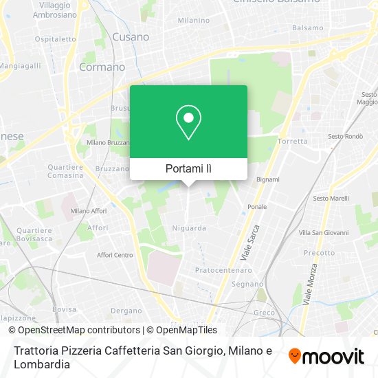 Mappa Trattoria Pizzeria Caffetteria San Giorgio