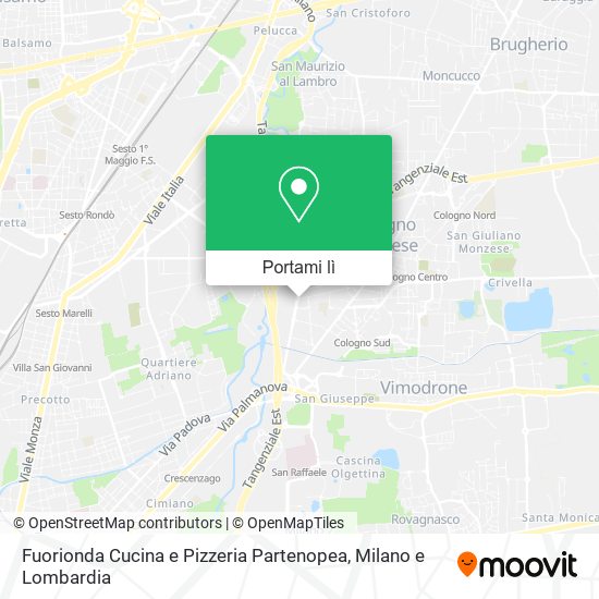 Mappa Fuorionda Cucina e Pizzeria Partenopea