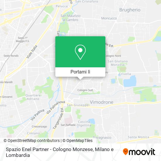 Mappa Spazio Enel Partner - Cologno Monzese