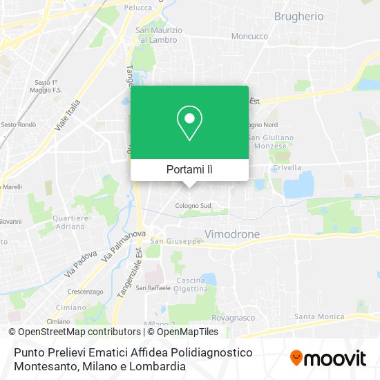 Mappa Punto Prelievi Ematici Affidea Polidiagnostico Montesanto