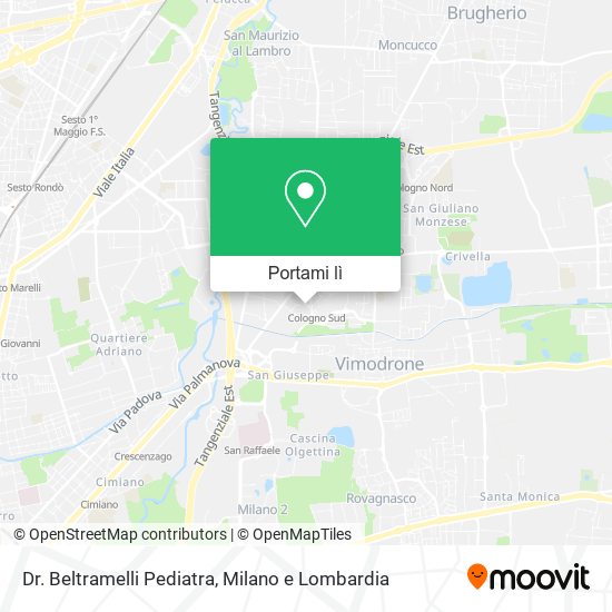 Mappa Dr. Beltramelli Pediatra