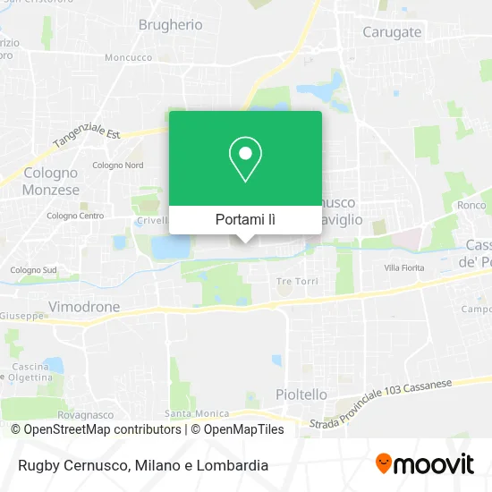 Mappa Rugby Cernusco