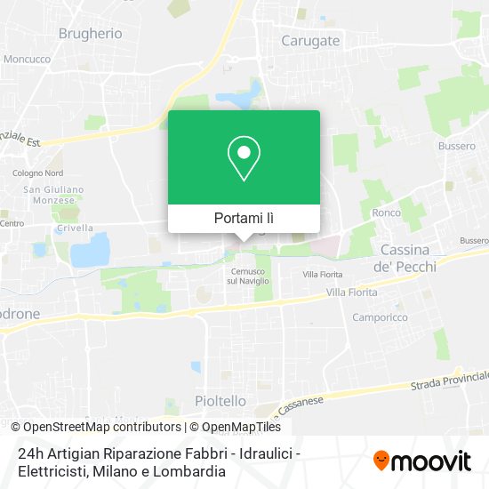Mappa 24h Artigian Riparazione Fabbri - Idraulici - Elettricisti