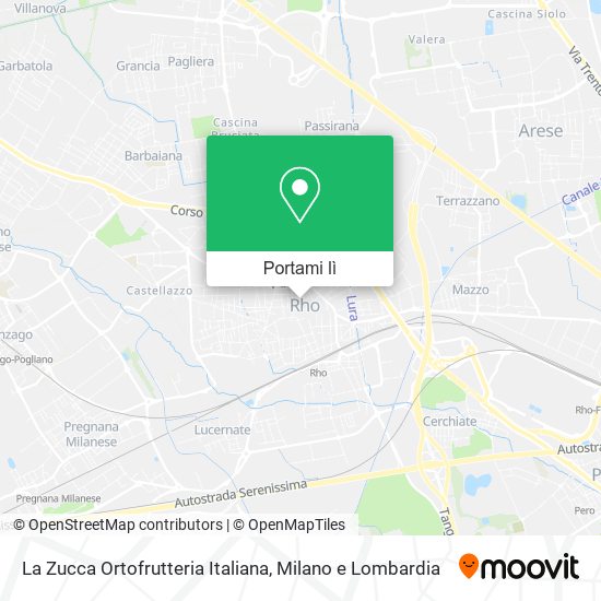 Mappa La Zucca Ortofrutteria Italiana