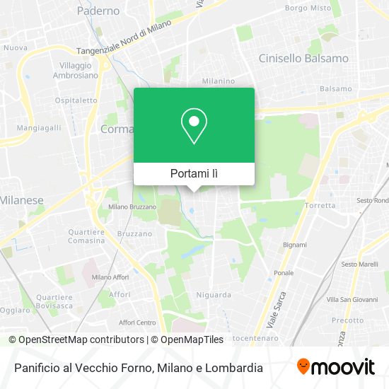 Mappa Panificio al Vecchio Forno