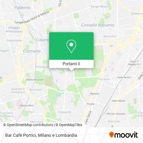 Mappa Bar Cafè Portici