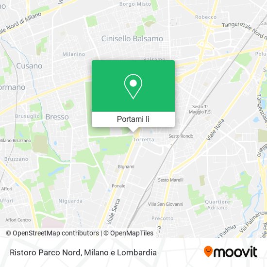 Mappa Ristoro Parco Nord