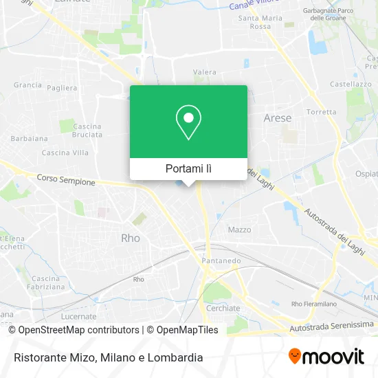 Mappa Ristorante Mizo