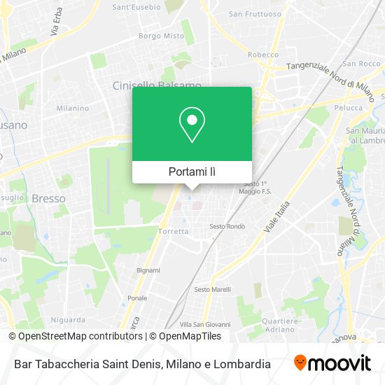 Mappa Bar Tabaccheria Saint Denis