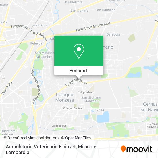 Mappa Ambulatorio Veterinario Fisiovet