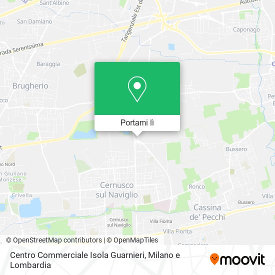 Mappa Centro Commerciale Isola Guarnieri