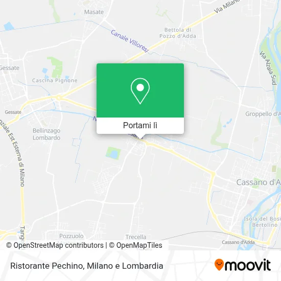 Mappa Ristorante Pechino