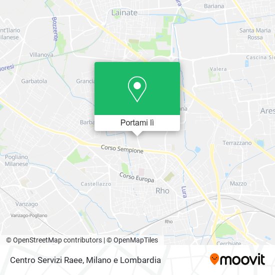 Mappa Centro Servizi Raee