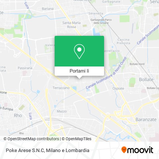 Mappa Poke Arese S.N.C