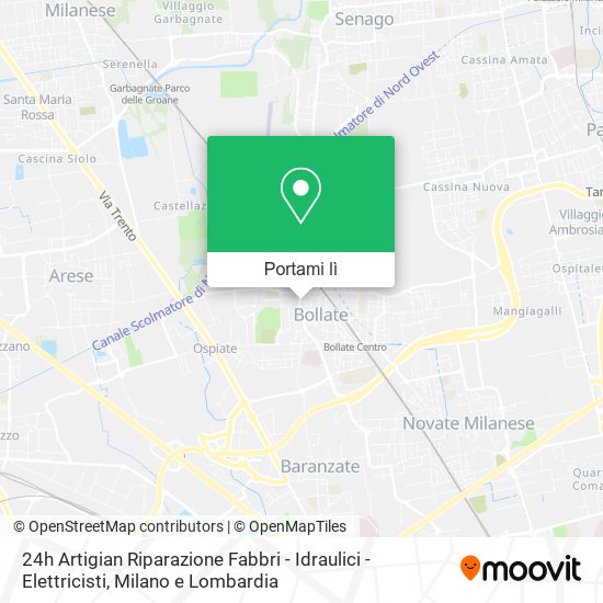 Mappa 24h Artigian Riparazione Fabbri - Idraulici - Elettricisti