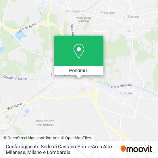 Mappa Confartigianato Sede di Castano Primo-Area Alto Milanese