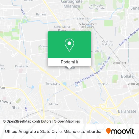 Mappa Ufficio Anagrafe e Stato Civile