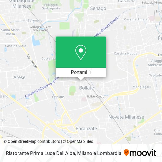 Mappa Ristorante Prima Luce Dell'Alba