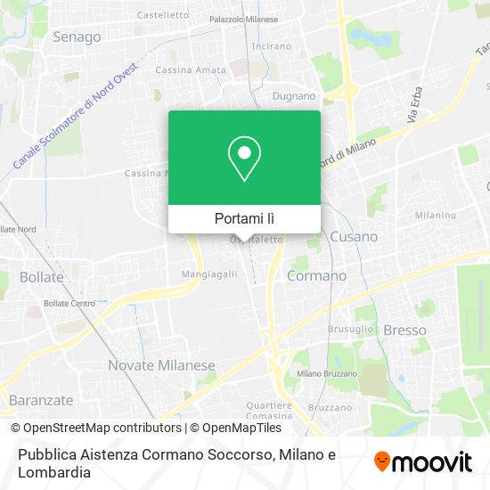 Mappa Pubblica Aistenza Cormano Soccorso