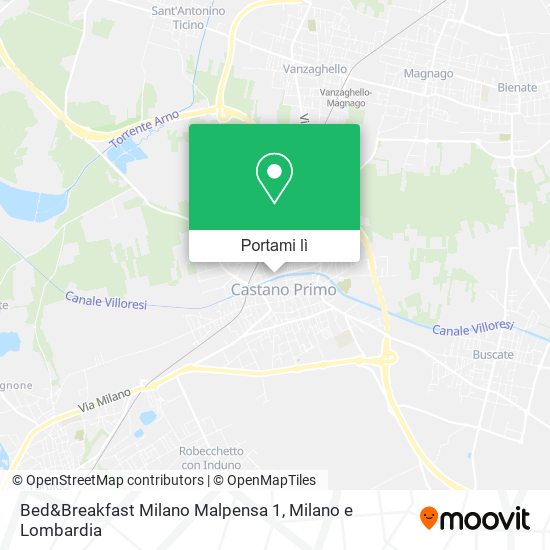 Mappa Bed&Breakfast Milano Malpensa 1
