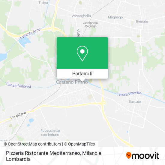 Mappa Pizzeria Ristorante Mediterraneo