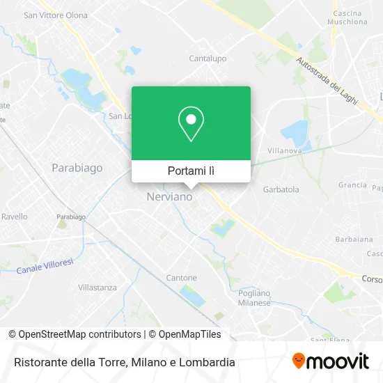 Mappa Ristorante della Torre