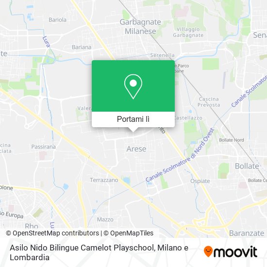 Mappa Asilo Nido Bilingue Camelot Playschool