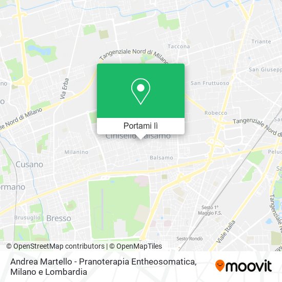 Mappa Andrea Martello - Pranoterapia Entheosomatica