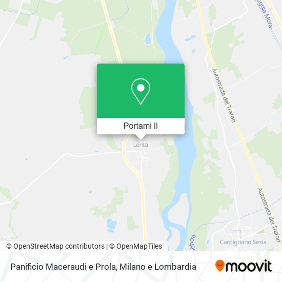 Mappa Panificio Maceraudi e Prola